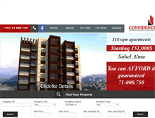 Tablet Screenshot of confidencerealestate.com